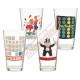 Hasbro Gaming 4 pc. 16 oz. Glass Set