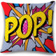 Pop Art Comic - Dotted POP - Decorative Throw Pillow