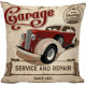 Retro Service And Repair Garage Decorative Throw Pillow