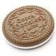 Chocolate Cookie Compact Mirror Comb Case-Milk