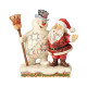 Frosty the Snowman Hugging Santa Figurine  - Frosty the Snowman By Jim Shore - 2018 