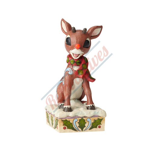 Rudolph with Lighted Nose By Jim Shore Rudolph with Lighted Nose By Jim Shore