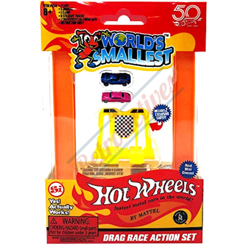 World's Smallest Hot Wheels Drag Race Set World's Smallest Hot Wheels Drag Race Set