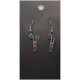 Silvertone Clothes Pin Drop Earrings