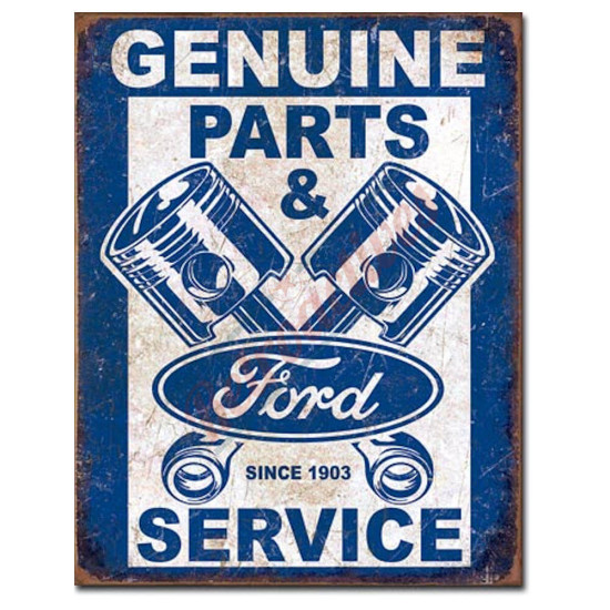 Ford Genuine Parts And Service Tin Sign