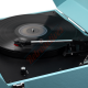 Studebaker Floor Stand Turntable CD Player Analog FM Radio in Teal