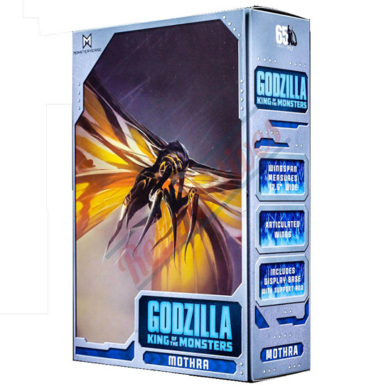 2019 Godzilla - Neca - King of Monsters - Mothra - 12 Inch Wing-to-Wing Action Figure - 2019 Godzilla Movie Figure 