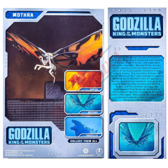2019 Godzilla - Neca - King of Monsters - Mothra - 12 Inch Wing-to-Wing Action Figure - 2019 Godzilla Movie Figure 