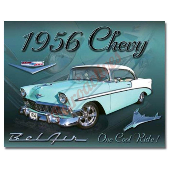 Chevy 1956 Bel Air Tin Sign