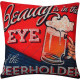 Beauty Is In The Eye Of The Beer Holder - Decorative Throw Pillow