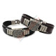 Route 66 Sign Leather Band Bracelet