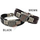 Route 66 Sign Leather Band Bracelet