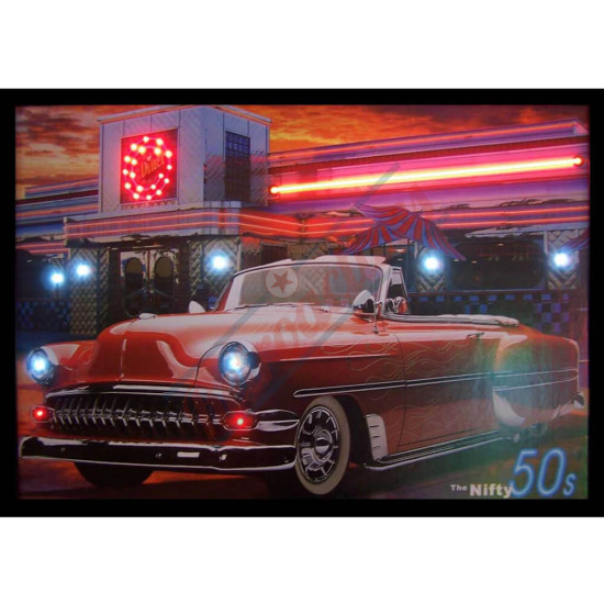 The Nifty 50's Neon/LED Framed Poster 