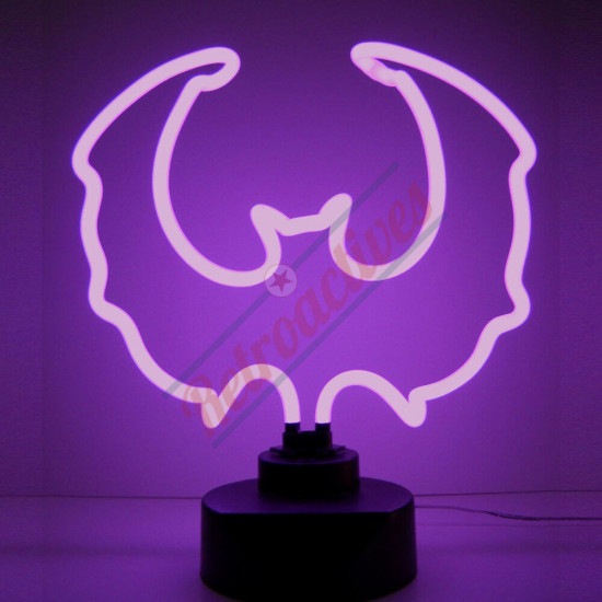 Purple Bat Halloween Neon Sculpture