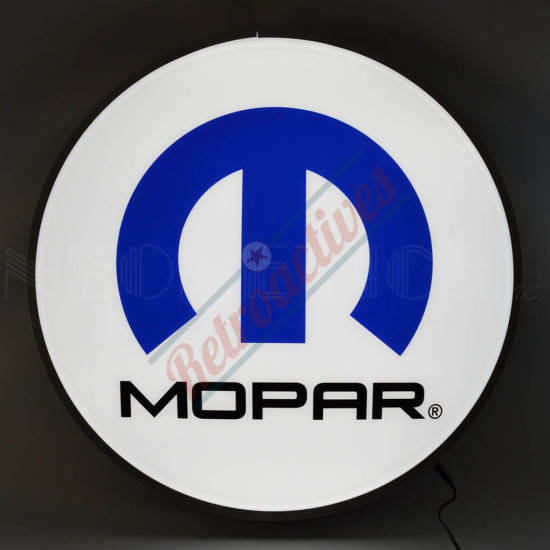 Mopar Omega M 15 Inch Round Backlit LED Sign