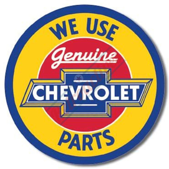 Genuine Chevrolet Parts Tin Sign