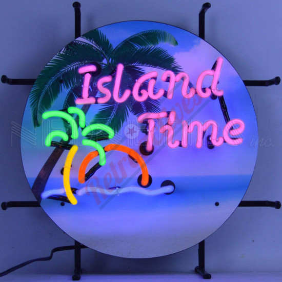 Island Time Junior Neon Sign