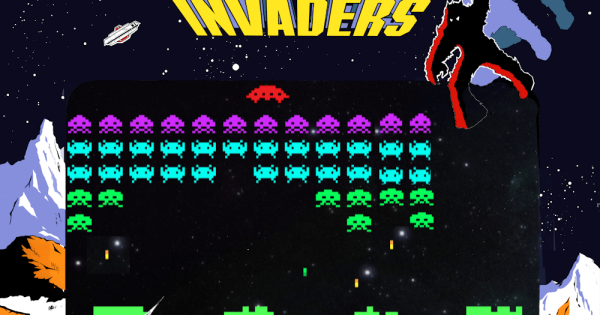 Vintage space outlet invaders game