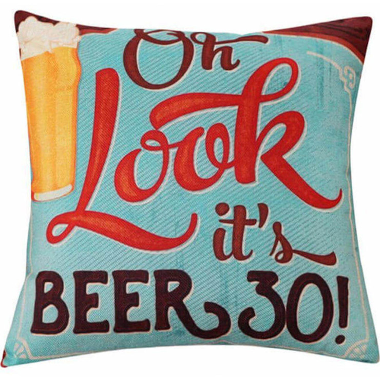 Oh Look Its Beer 30 Decorative Throw Pillow Retroactives Com