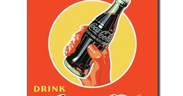 Drink Coca Cola Its The Real Thing Tin Sign
