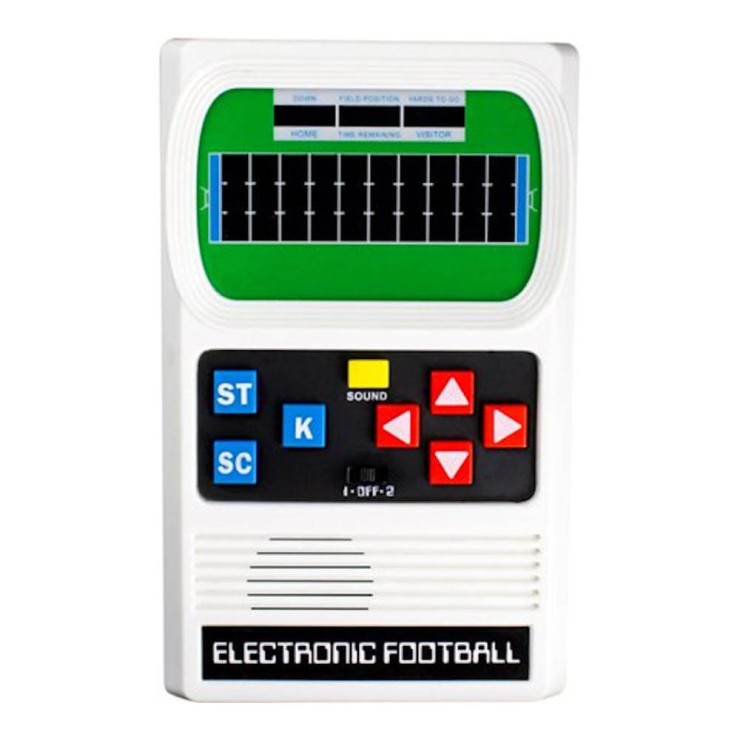 retro handheld football game