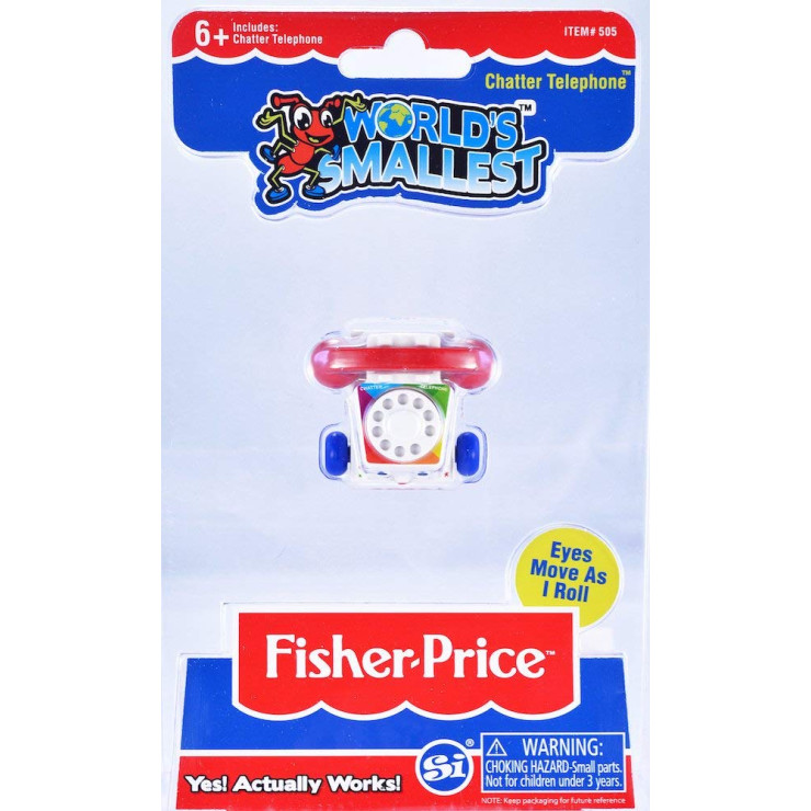 Super World's Smallest FISHER PRICE CLASSIC CHATTER PHONE Miniature Edition 
