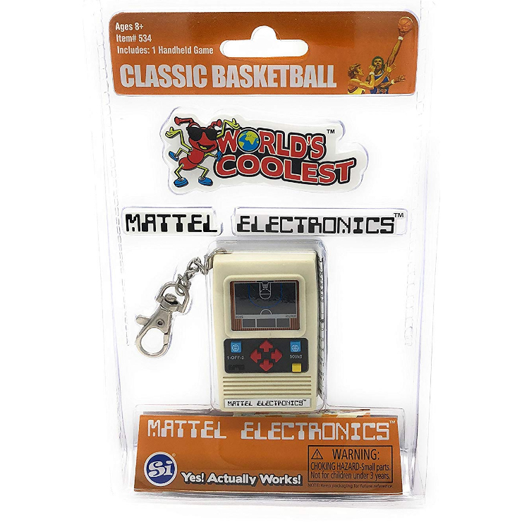 World's Coolest Electronic Game Classic Football Baseball Basketball Keychain 