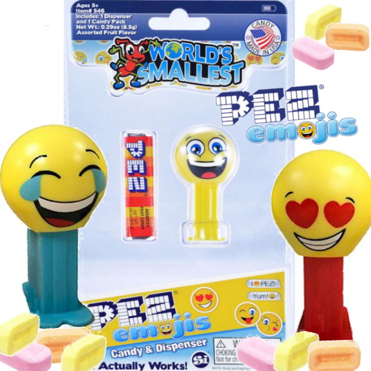 Worlds Smallest Emoji Pez Candy Dispenser Retroactives Com
