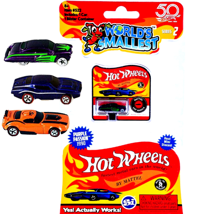 FAST FISH World's Smallest Hot Wheels Series 2 Miniature Edition Pocket Size 